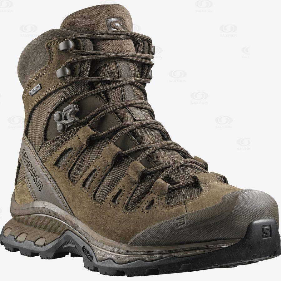 Brown Women's Salomon QUEST 4D GORE-TEX FORCES 2 EN Waterproof Boots | USA-N2261