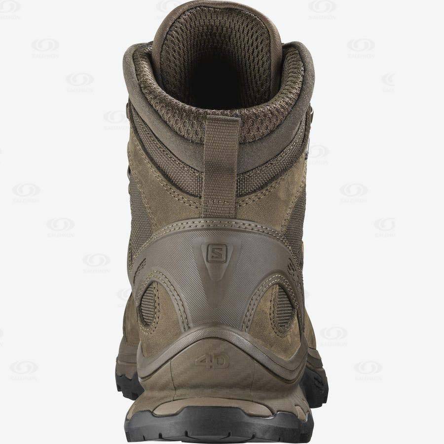 Brown Women's Salomon QUEST 4D GORE-TEX FORCES 2 EN Waterproof Boots | USA-N2261