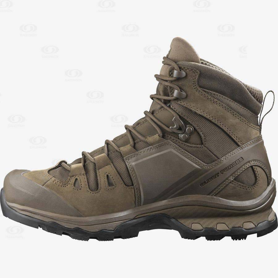 Brown Women's Salomon QUEST 4D GORE-TEX FORCES 2 EN Waterproof Boots | USA-N2261