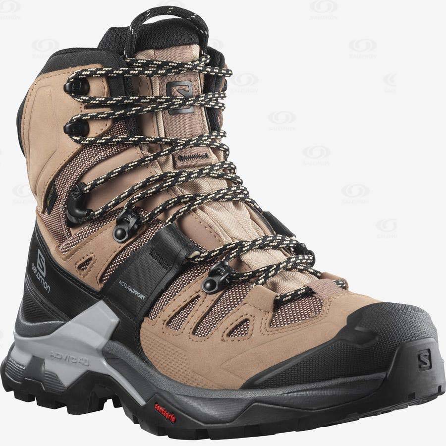 Brown Women's Salomon QUEST 4 GORE-TEX Hiking Boots | USA-L2278