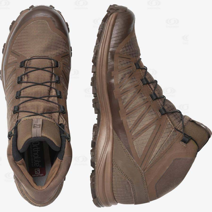 Brown Women's Salomon SPEED ASSAULT Tactical Boots | USA-O1273