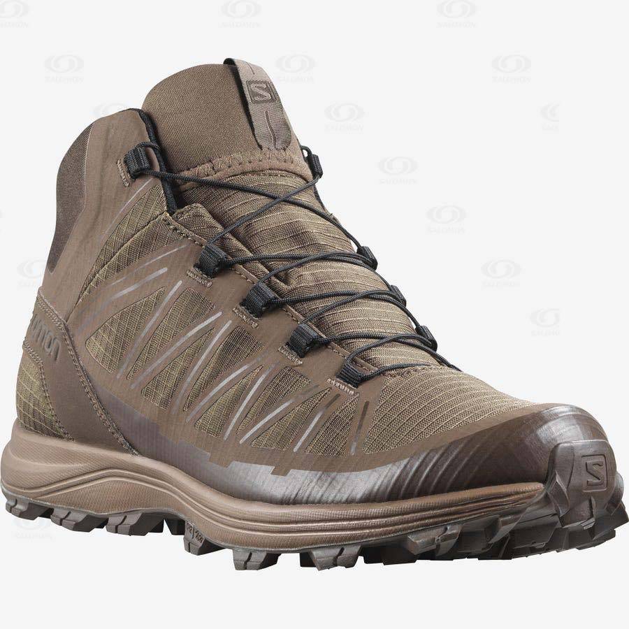 Brown Women's Salomon SPEED ASSAULT Tactical Boots | USA-O1273