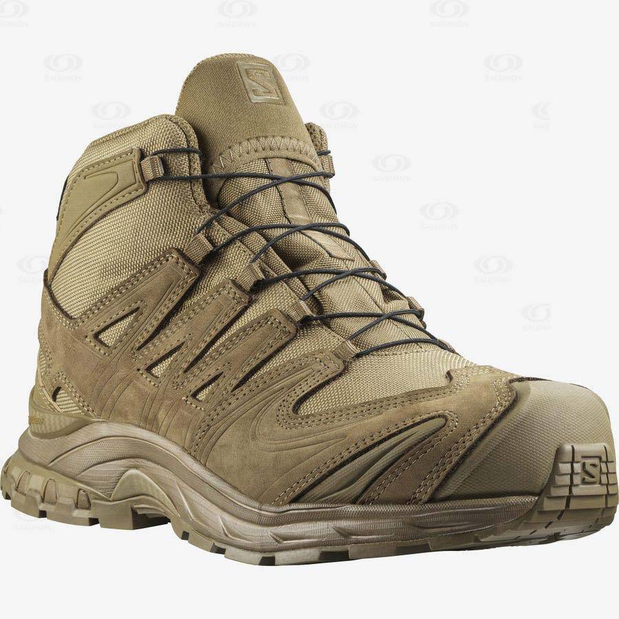 Brown Women's Salomon XA FORCES MID GORE-TEX Waterproof Boots | USA-A1983