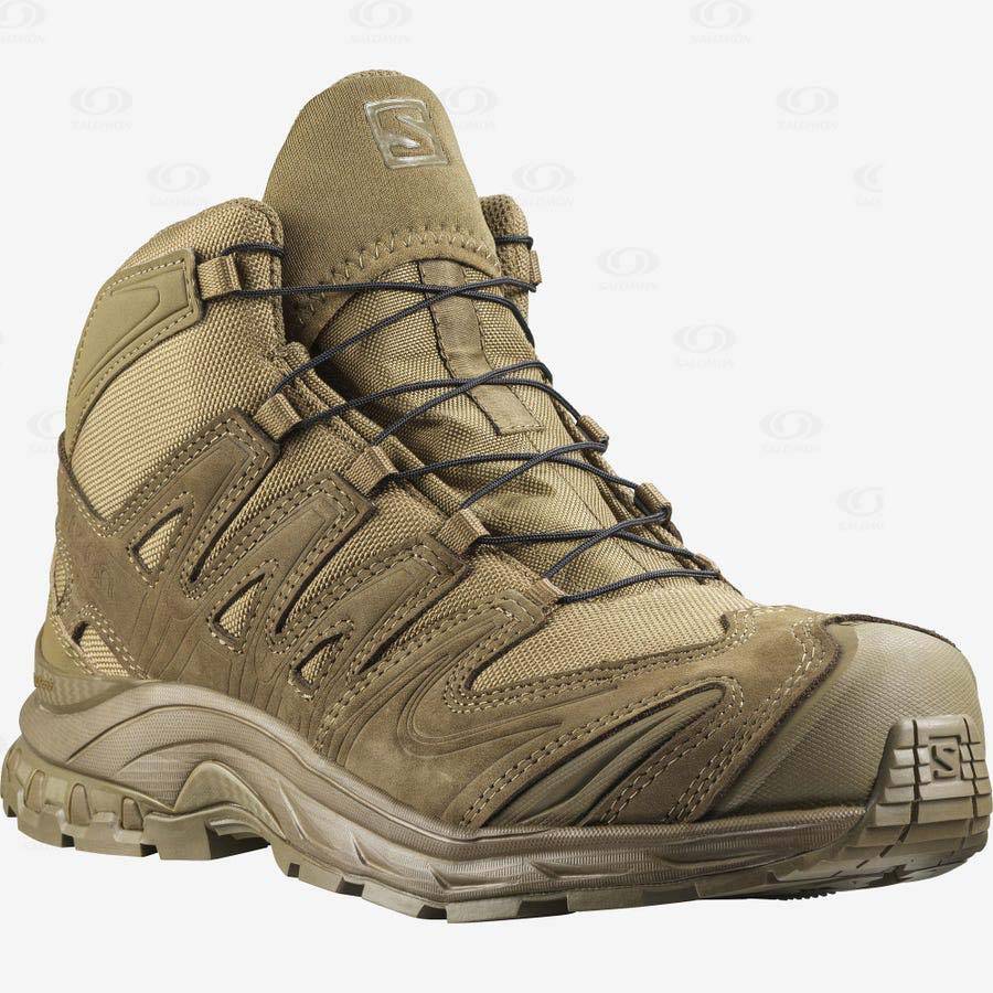 Brown Women's Salomon XA FORCES MID Tactical Boots | USA-L1585