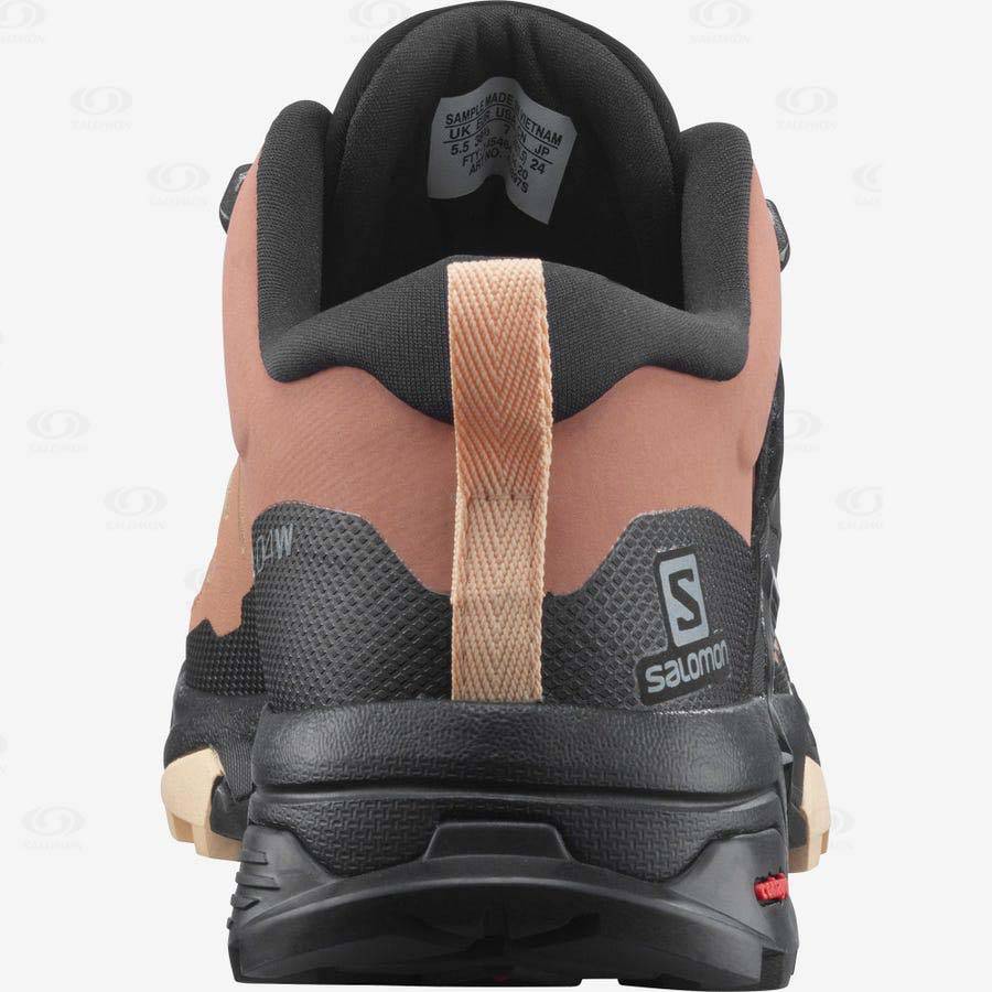 Brown Women's Salomon X ULTRA 4 GORE-TEX Hiking Shoes | USA-L1634