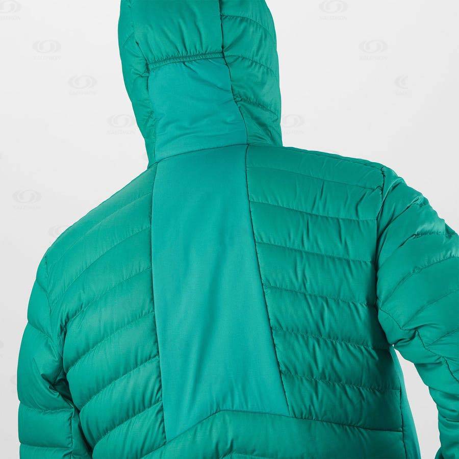 Green Men's Salomon ESSENTIAL XWARM DOWN Insulated Jackets | USA-O2001