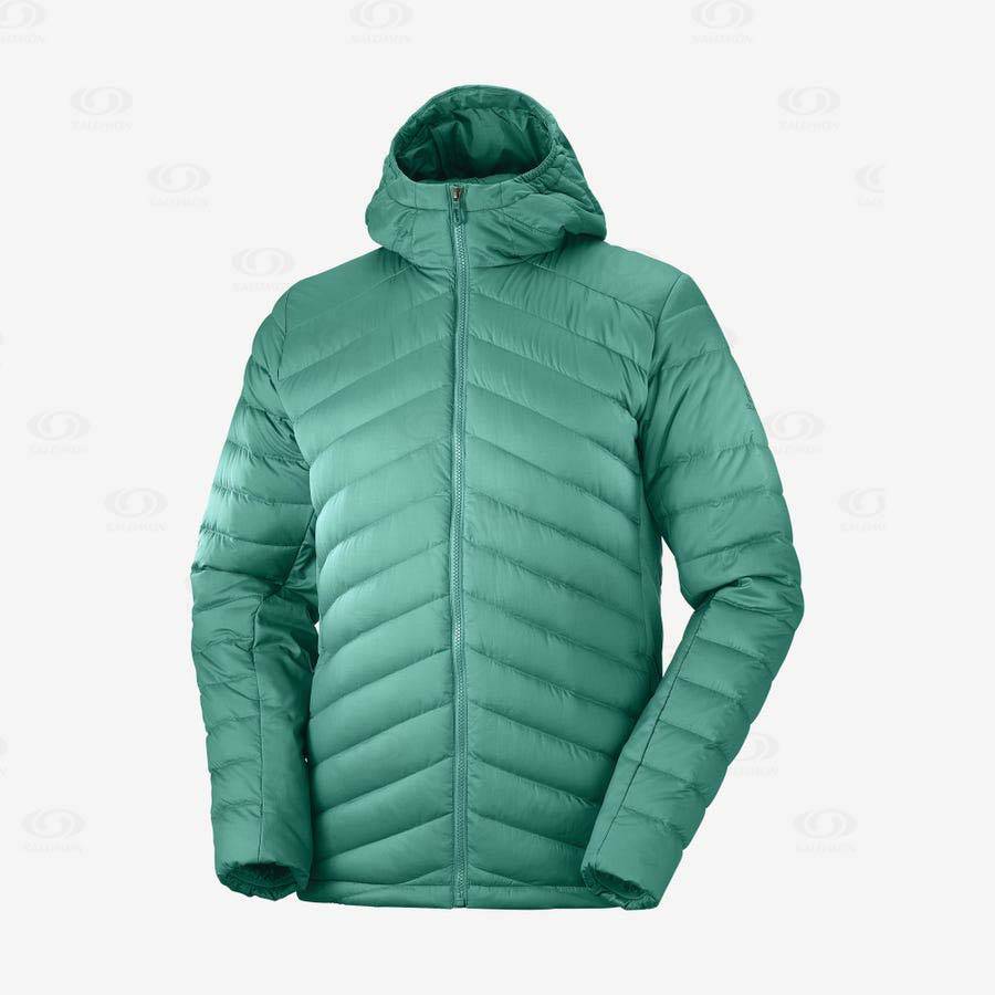 Green Men\'s Salomon ESSENTIAL XWARM DOWN Insulated Jackets | USA-O2001