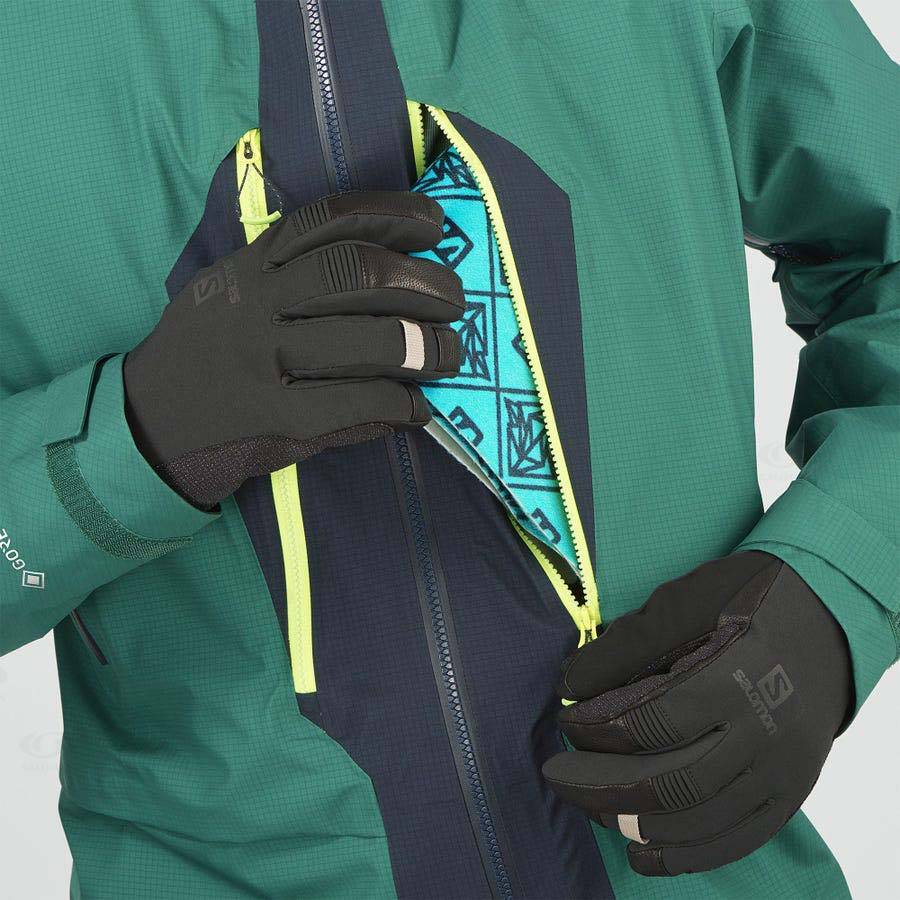 Green Men's Salomon OUTPEAK GORE-TEX 3L Waterproof Jackets | USA-wO2132