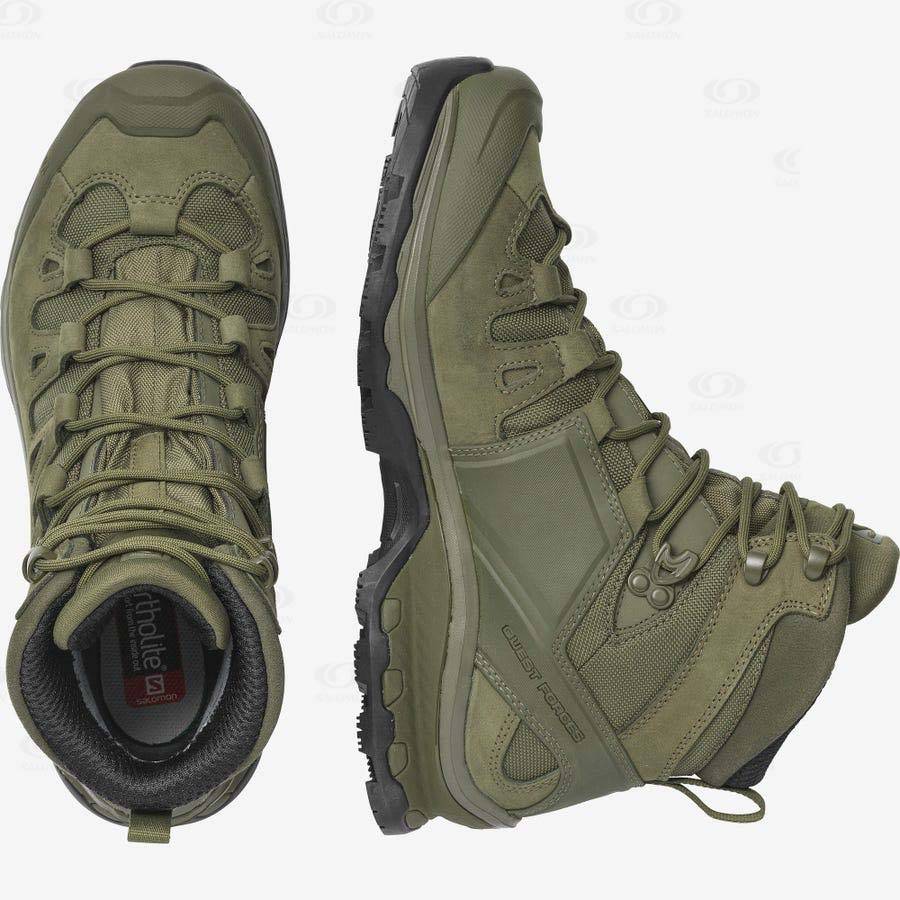 Green Men's Salomon QUEST 4D FORCES 2 EN Tactical Boots | USA-O1133