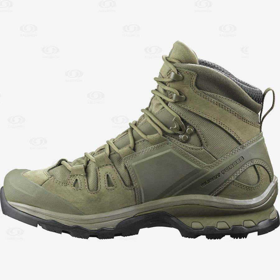 Green Men's Salomon QUEST 4D FORCES 2 EN Tactical Boots | USA-O1133