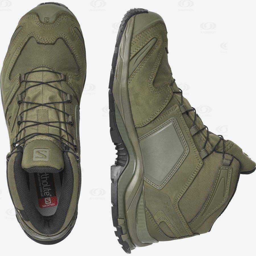 Green Men's Salomon XA FORCES MID EN Tactical Boots | USA-S1198