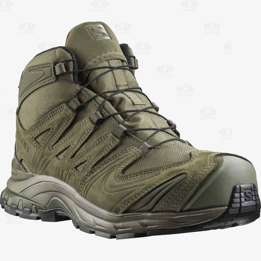 Green Men's Salomon XA FORCES MID EN Tactical Boots | USA-S1198