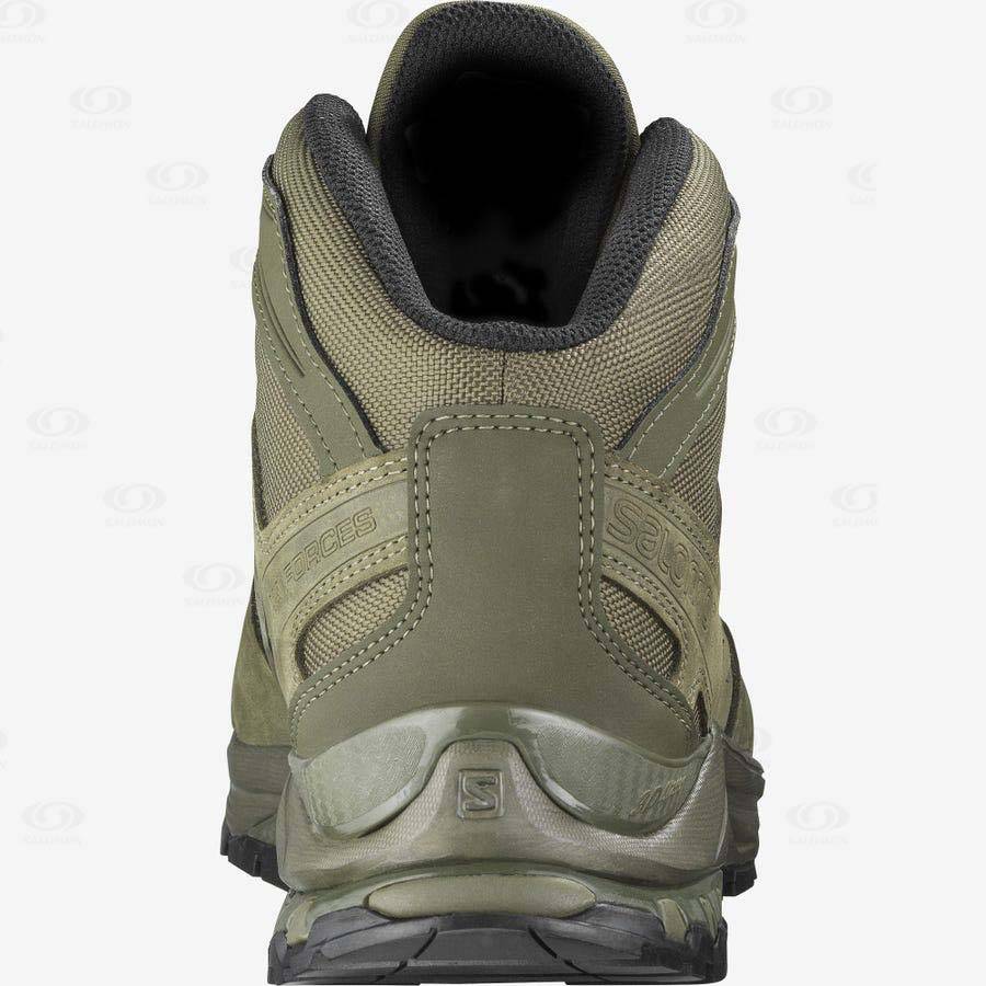 Green Men's Salomon XA FORCES MID EN Tactical Boots | USA-S1198