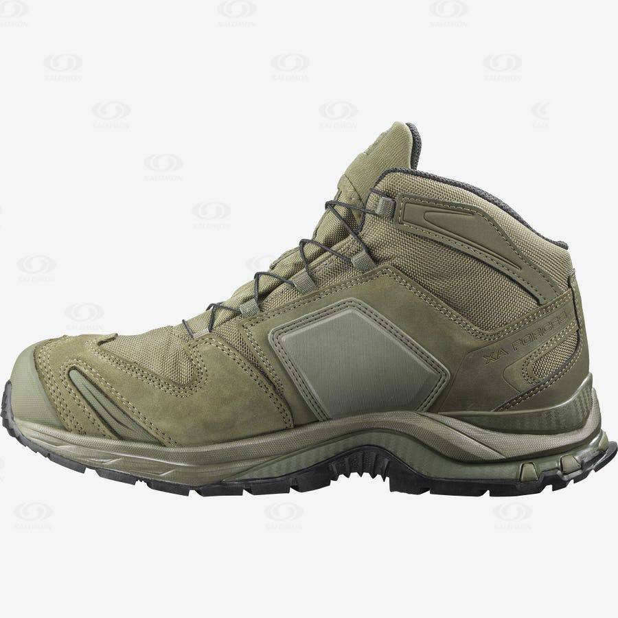 Green Men's Salomon XA FORCES MID EN Tactical Boots | USA-S1198