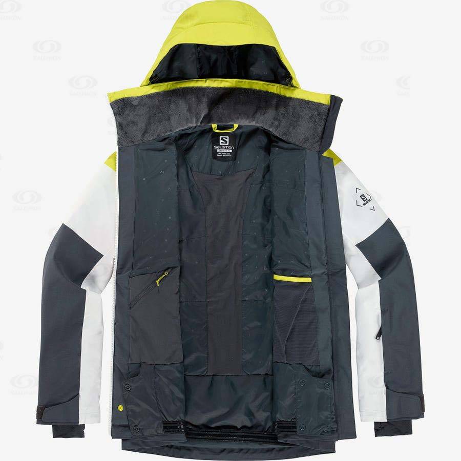 Green Women's Salomon SLALOM Ski Jackets | USA-S2507