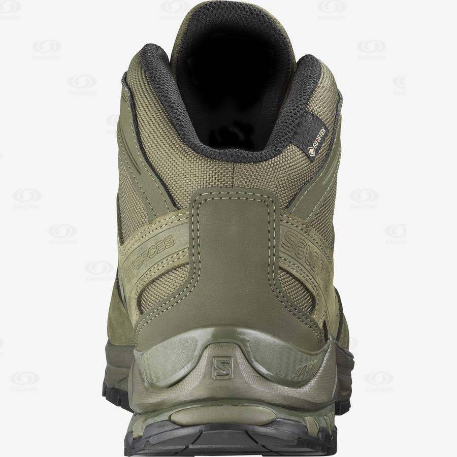 Green Women's Salomon XA FORCES MID GORE-TEX EN Tactical Boots | USA-W2000