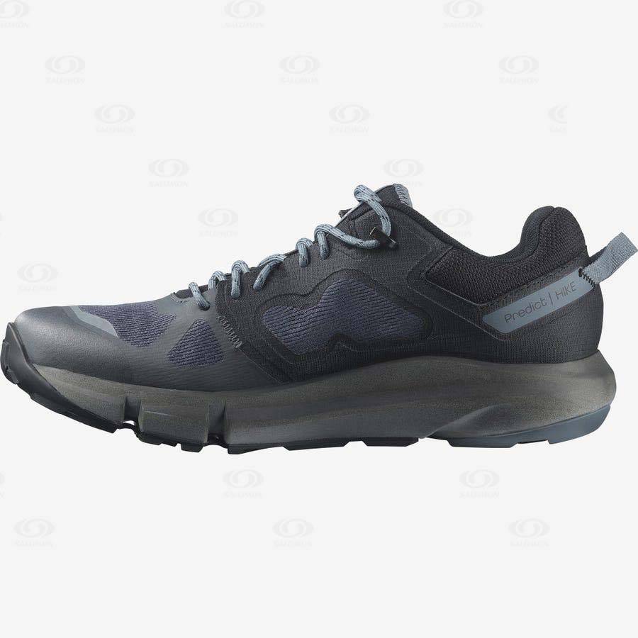 Grey / Black Men's Salomon PREDICT HIKE GORE-TEX Hiking Shoes | USA-M1895