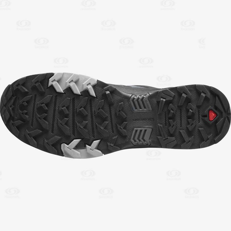 Grey / Black Men's Salomon X ULTRA 4 GORE-TEX Hiking Shoes | USA-O1749