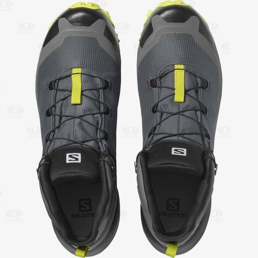 Grey Men's Salomon CROSS HIKE MID GORE-TEX Waterproof Shoes | USA-O2407