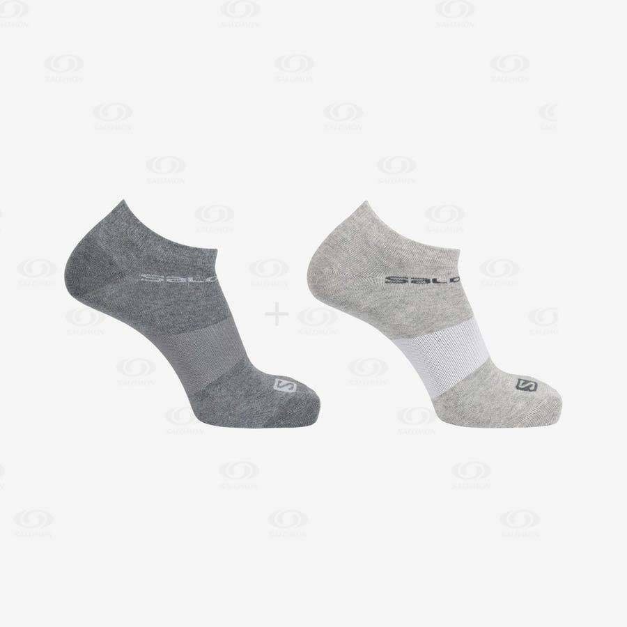 Grey Men's Salomon FESTIVAL 2-PACK Socks | USA-N2135