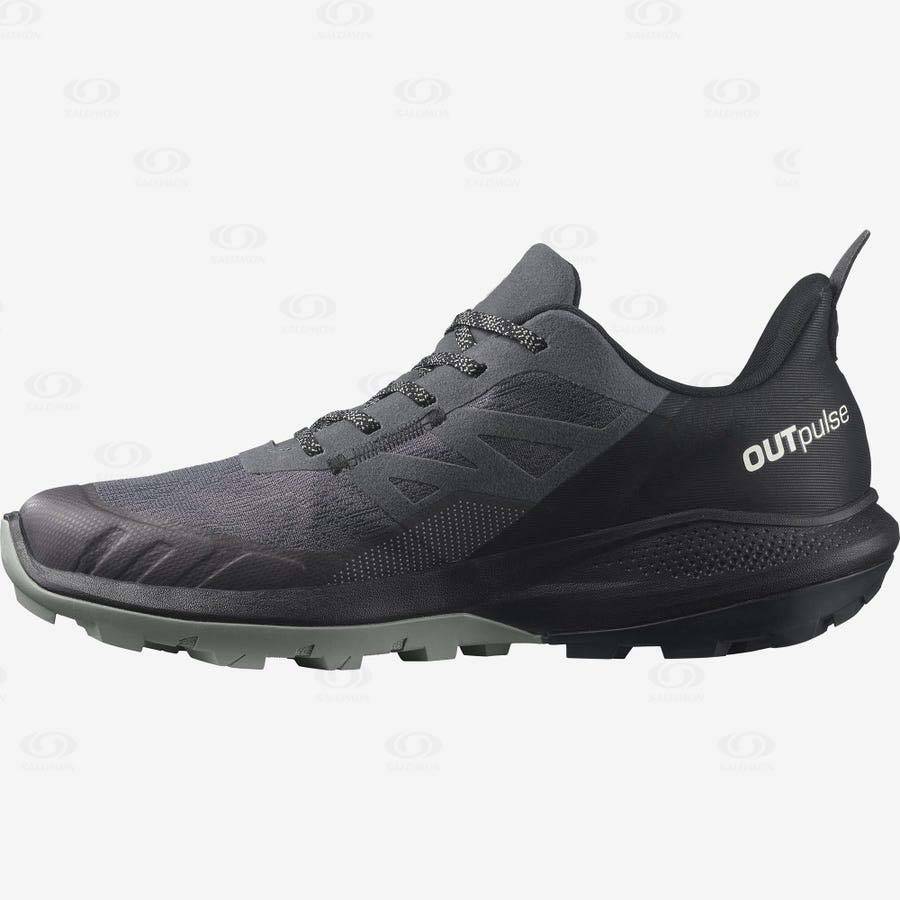 Grey Men's Salomon OUTPULSE GORE-TEX Hiking Shoes | USA-O2442