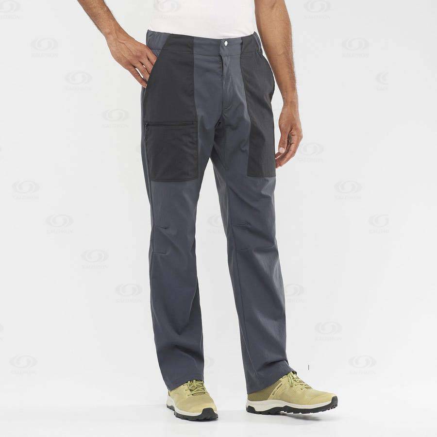 Grey Men's Salomon OUTRACK Pants | USA-M1447