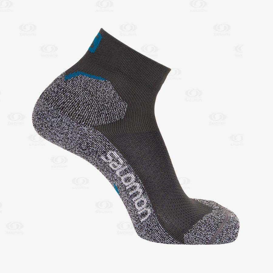 Grey Men\'s Salomon SPEEDCROSS ANKLE Socks | USA-W3360