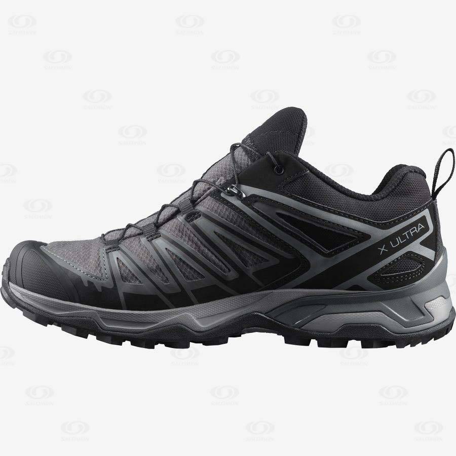 Grey Men's Salomon X ULTRA 3 GORE-TEX Hiking Shoes | USA-O1635