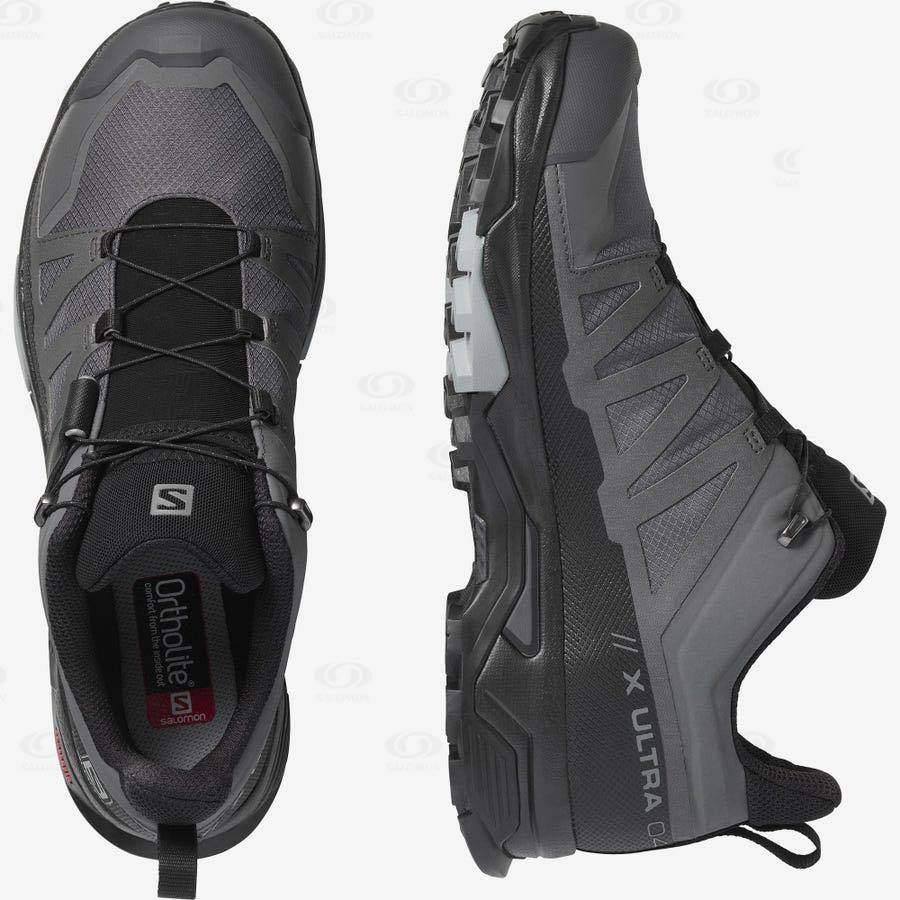 Grey Men's Salomon X ULTRA 4 GORE-TEX Hiking Shoes | USA-O1873