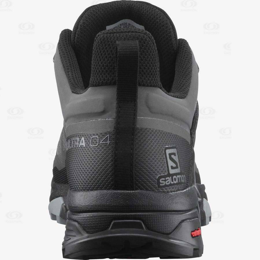 Grey Men's Salomon X ULTRA 4 GORE-TEX Hiking Shoes | USA-O1873