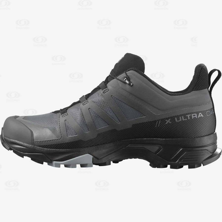 Grey Men's Salomon X ULTRA 4 GORE-TEX Hiking Shoes | USA-O1873