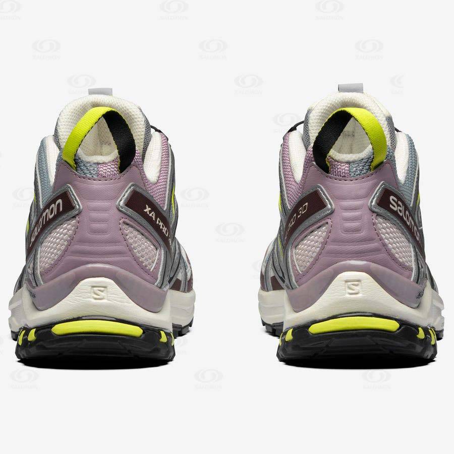 Grey / Purple Men's Salomon XA PRO 3D Sneakers | USA-O1838