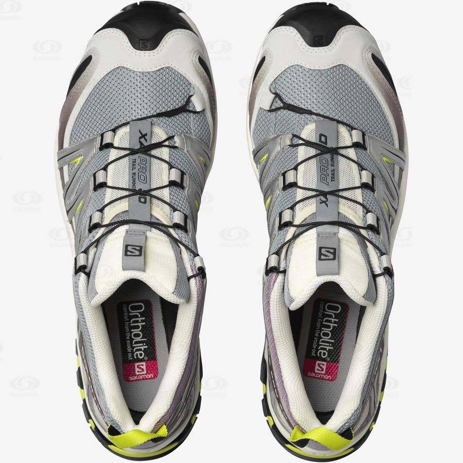 Grey / Purple Men's Salomon XA PRO 3D Sneakers | USA-O1838