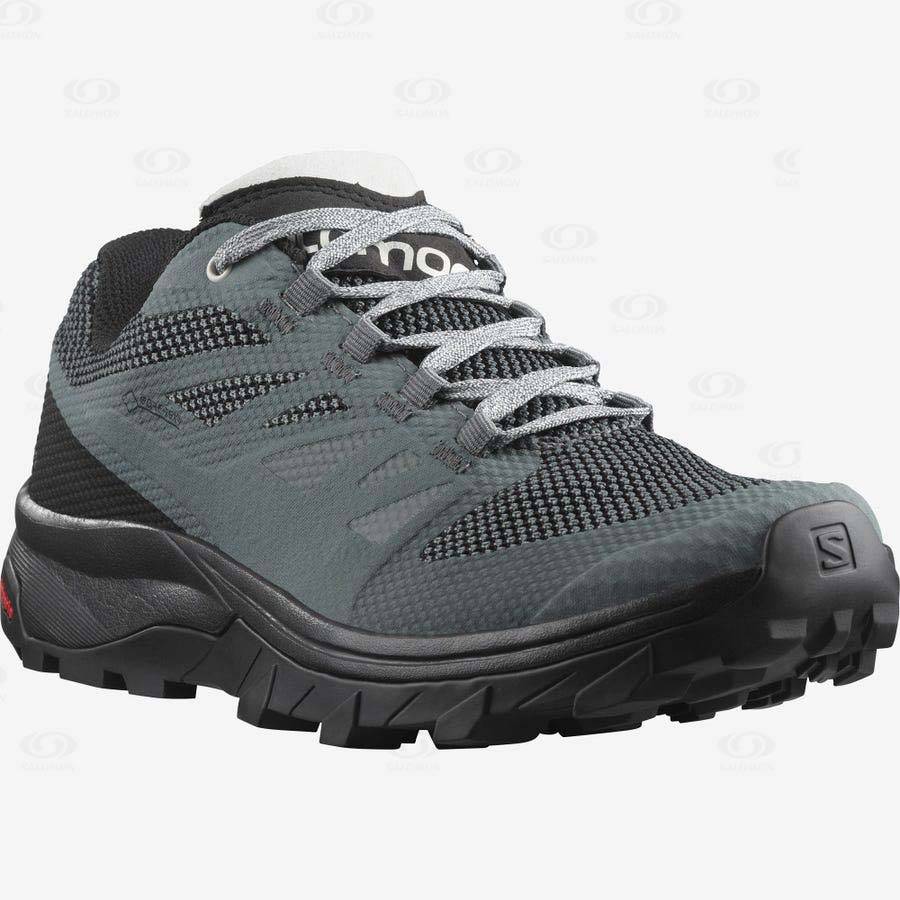 Grey Women's Salomon OUTLINE GORE-TEX Hiking Shoes | USA-W2190