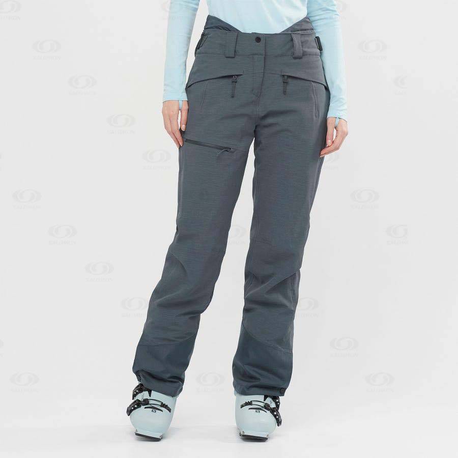 Grey Women's Salomon PROOF LIGHT Ski Pants | USA-L1655