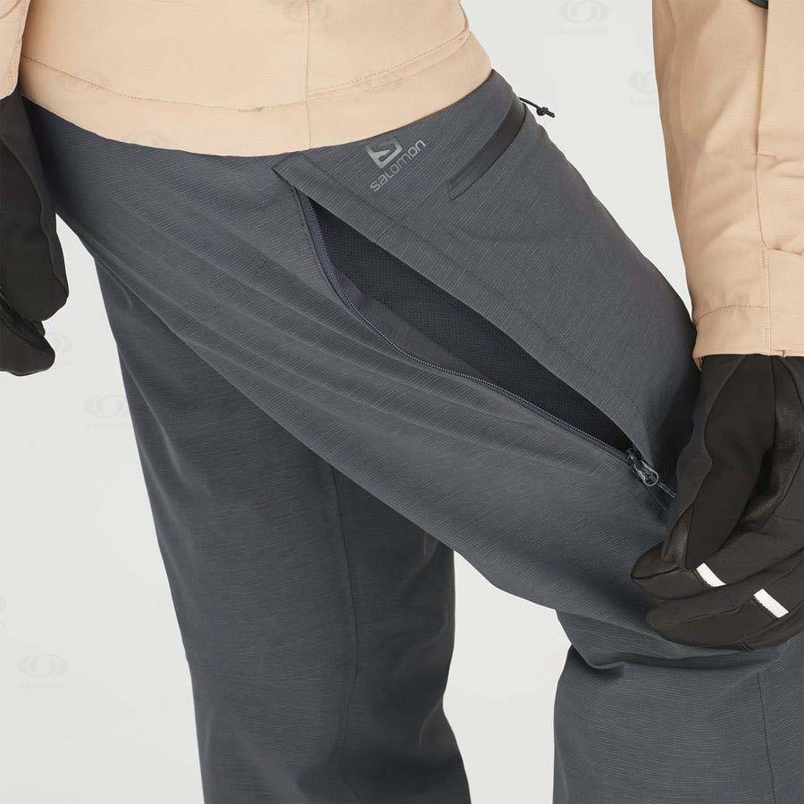 Grey Women's Salomon PROOF LIGHT Ski Pants | USA-L1655