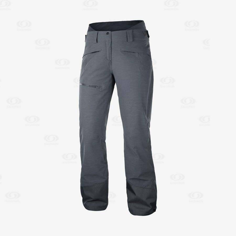 Grey Women\'s Salomon PROOF LIGHT Ski Pants | USA-L1655