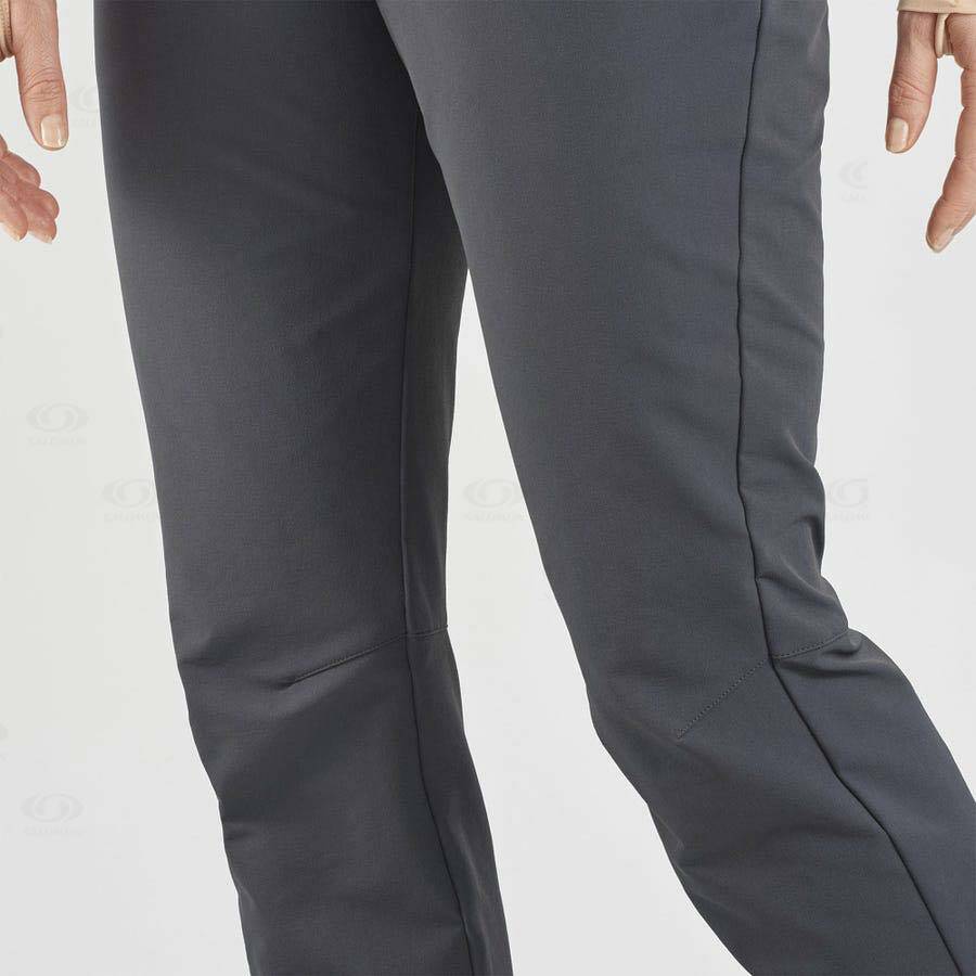 Grey Women's Salomon WAYFARER STRAIGHT WARM Pants | USA-O1852