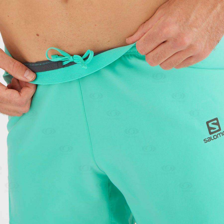 Mint Men's Salomon CROSS 5'' Shorts | USA-O2223