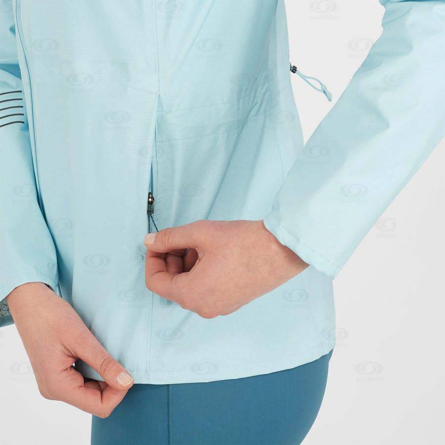 Mint Women's Salomon BONATTI WATERPROOF Waterproof Jackets | USA-O2302