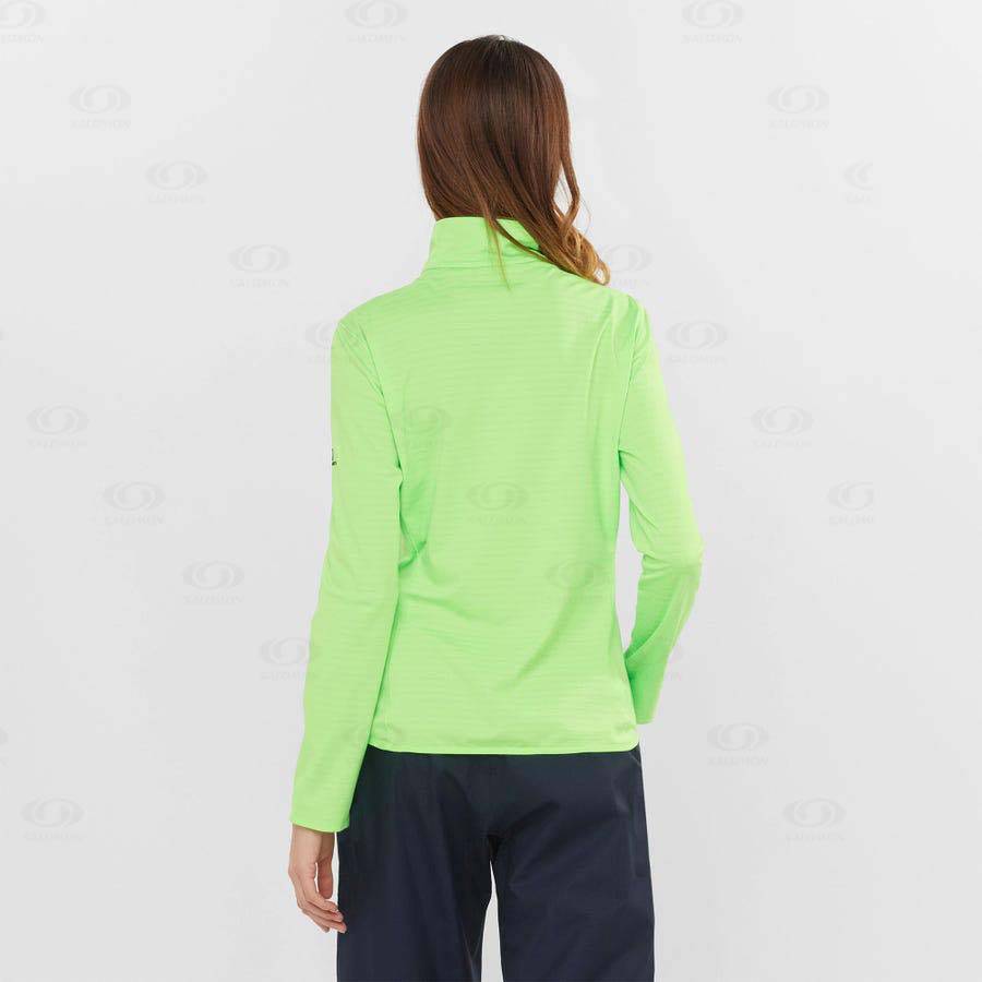 Mint Women's Salomon ESSENTIAL LIGHTWARM Hoodie | USA-O2092