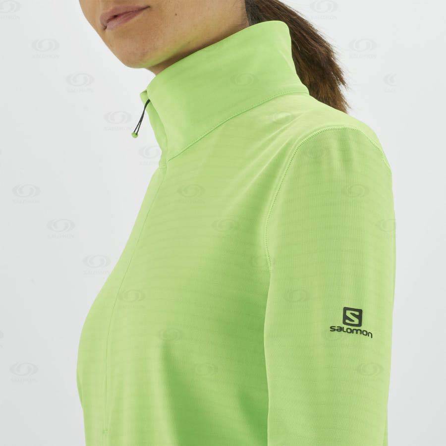 Mint Women's Salomon ESSENTIAL LIGHTWARM Hoodie | USA-O2092