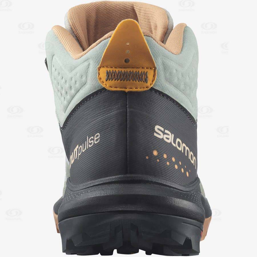 Mint Women's Salomon OUTPULSE MID GORE-TEX Hiking Boots | USA-M2217