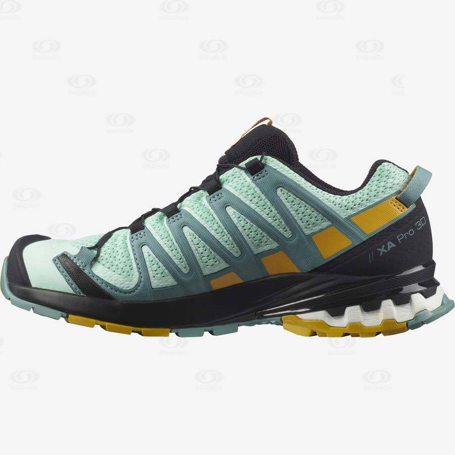 Mint Women's Salomon XA PRO 3D v8 Hiking Shoes | USA-L1704