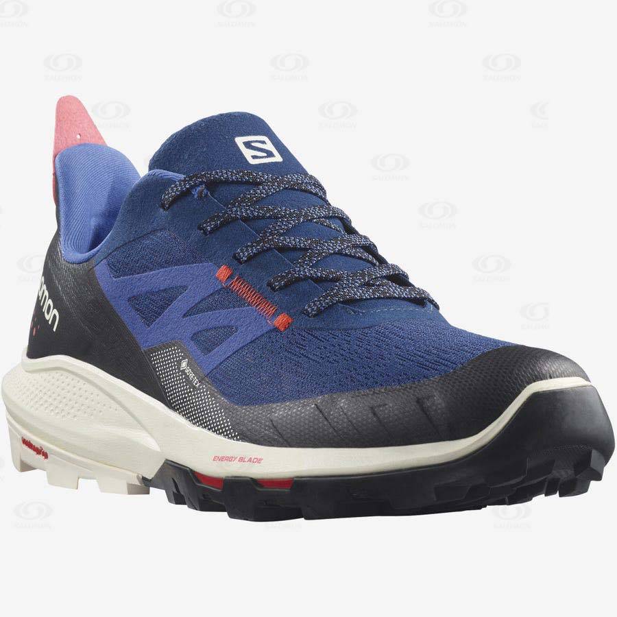 Navy Men's Salomon OUTPULSE GORE-TEX Hiking Shoes | USA-L1823