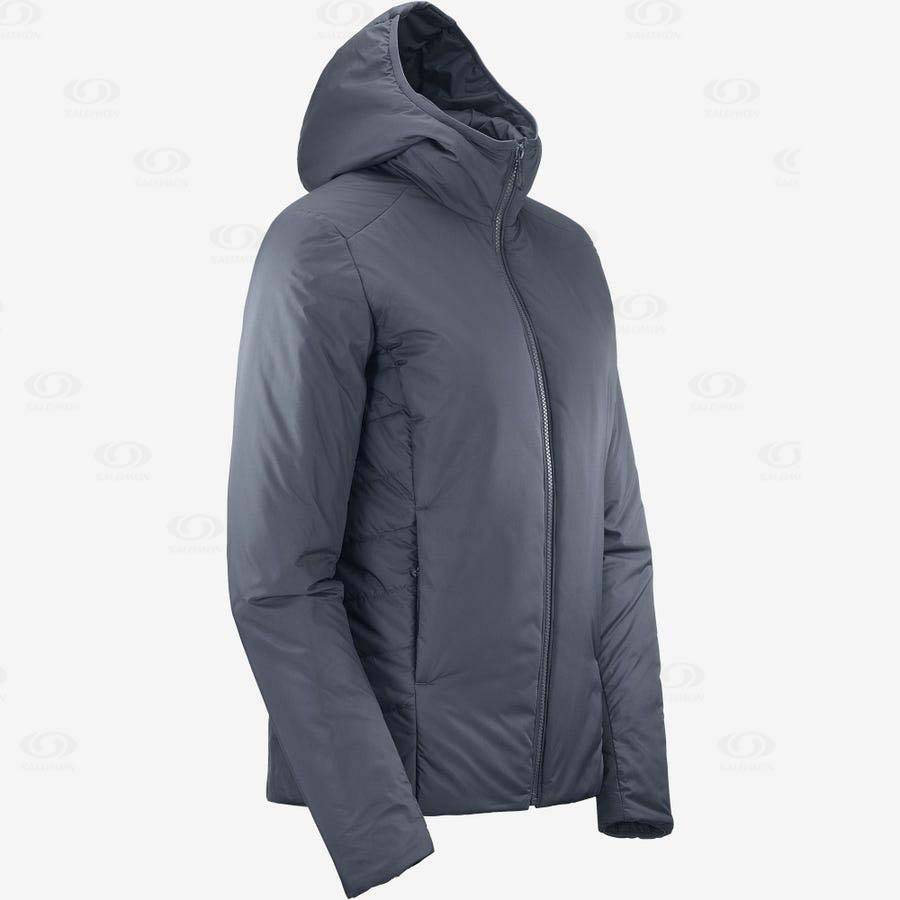 Navy Women's Salomon OUTRACK INSULATED Insulated Jackets | USA-S1464