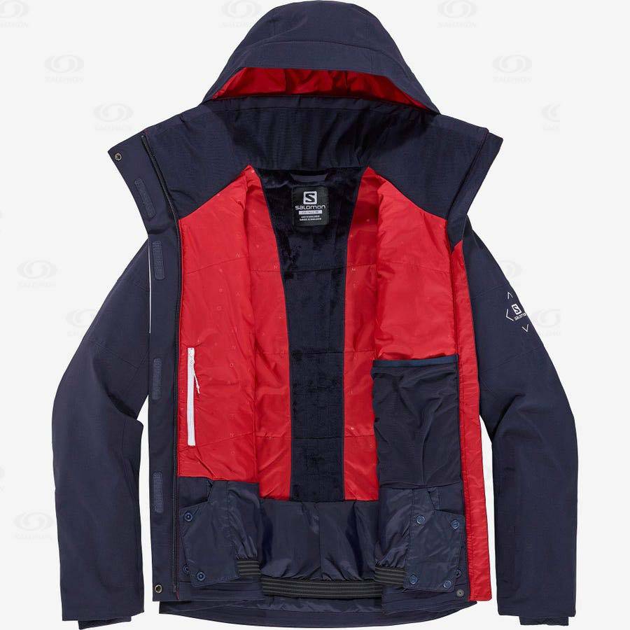 Navy Women's Salomon SPEED Insulated Jackets | USA-M1762