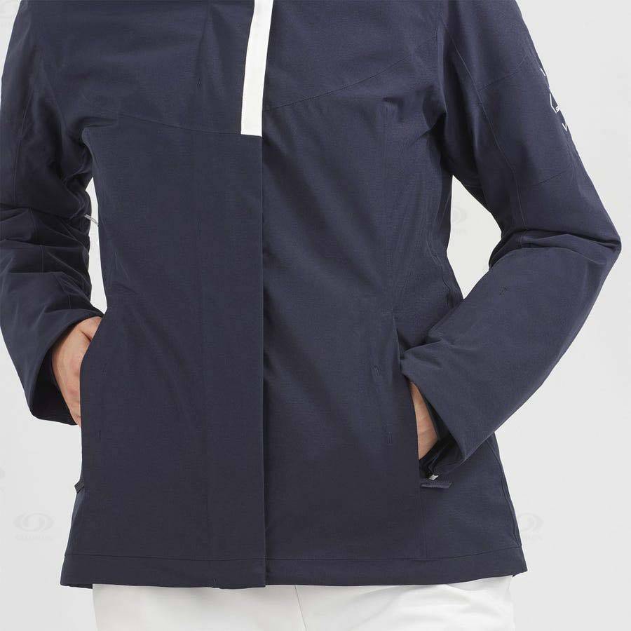 Navy Women's Salomon SPEED Insulated Jackets | USA-M1762