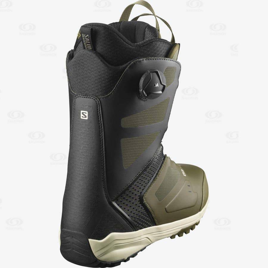 Olive / Black Men's Salomon DIALOGUE DUAL BOA Ski Boots | USA-M2399