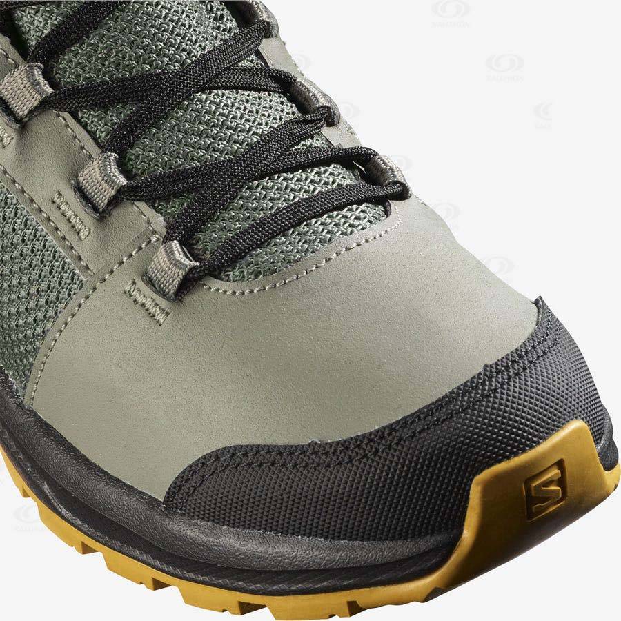 Olive Kids' Salomon OUTWARD CLIMASALOMON™ WATERPROOF Hiking Shoes | USA-M2385